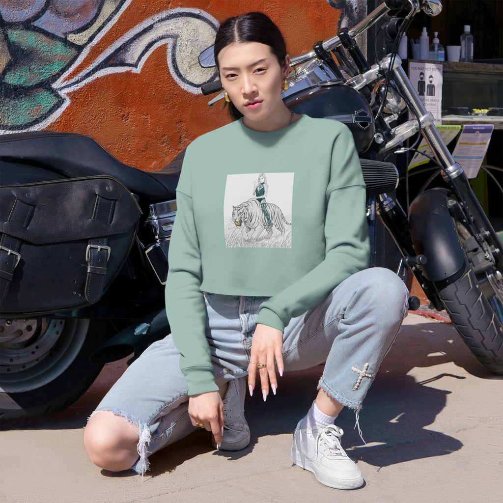 Tigress Queen Cropped Sweatshirt