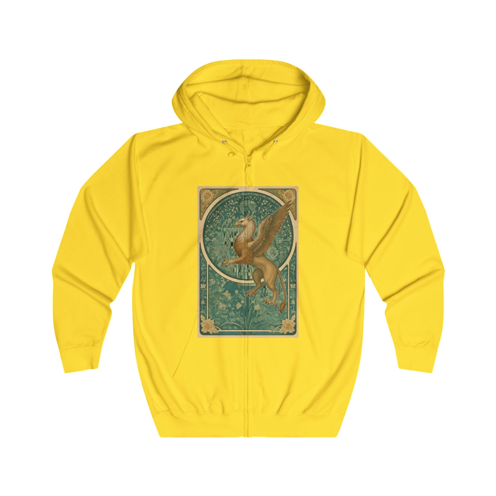 Golden Griffin Zip Up Heavy Hoodie