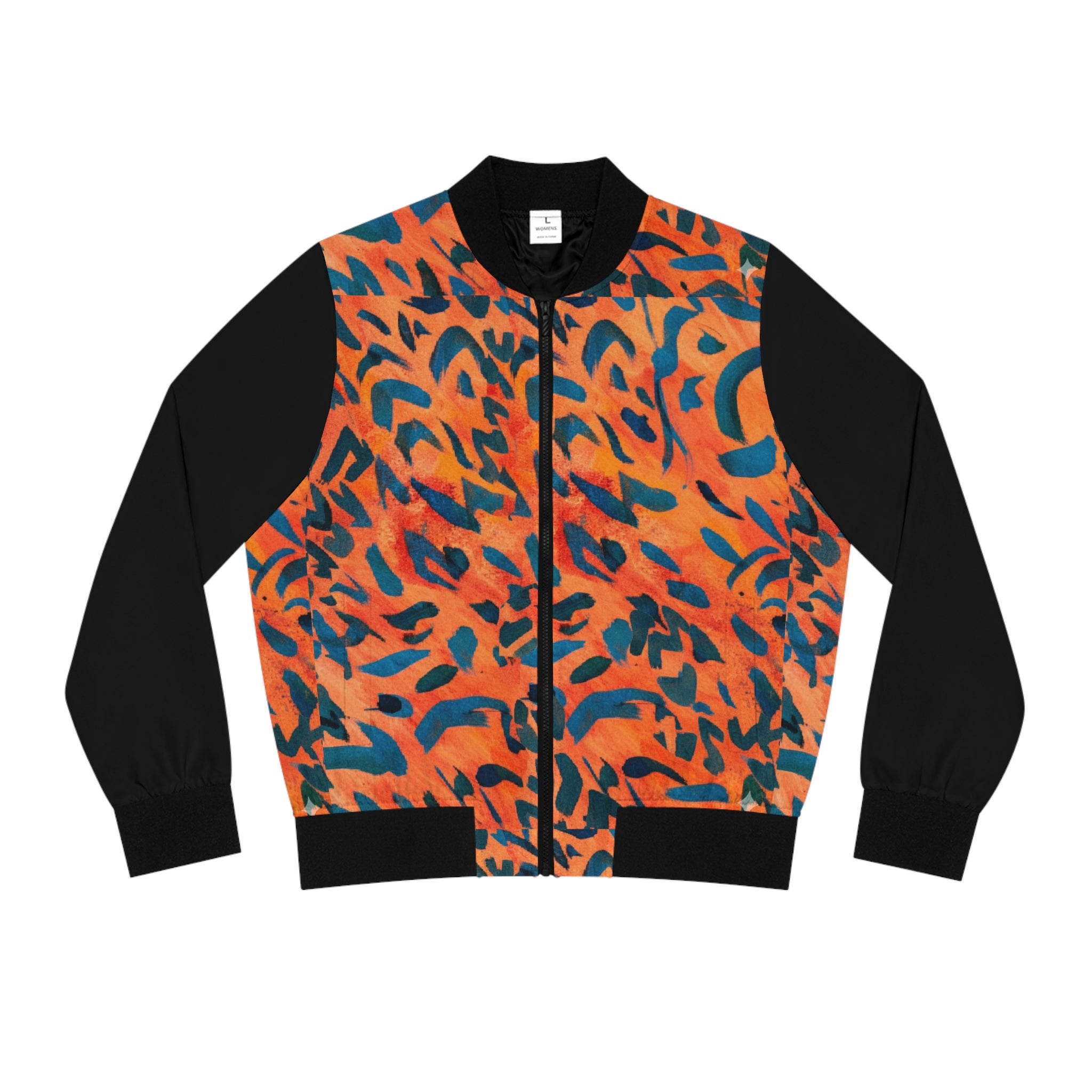 Crispy Leopard Bomber Jacket