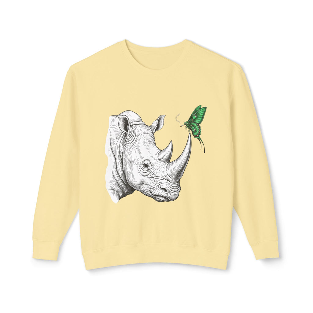 Rhino & Green Butterfly Crewneck Sweatshirt