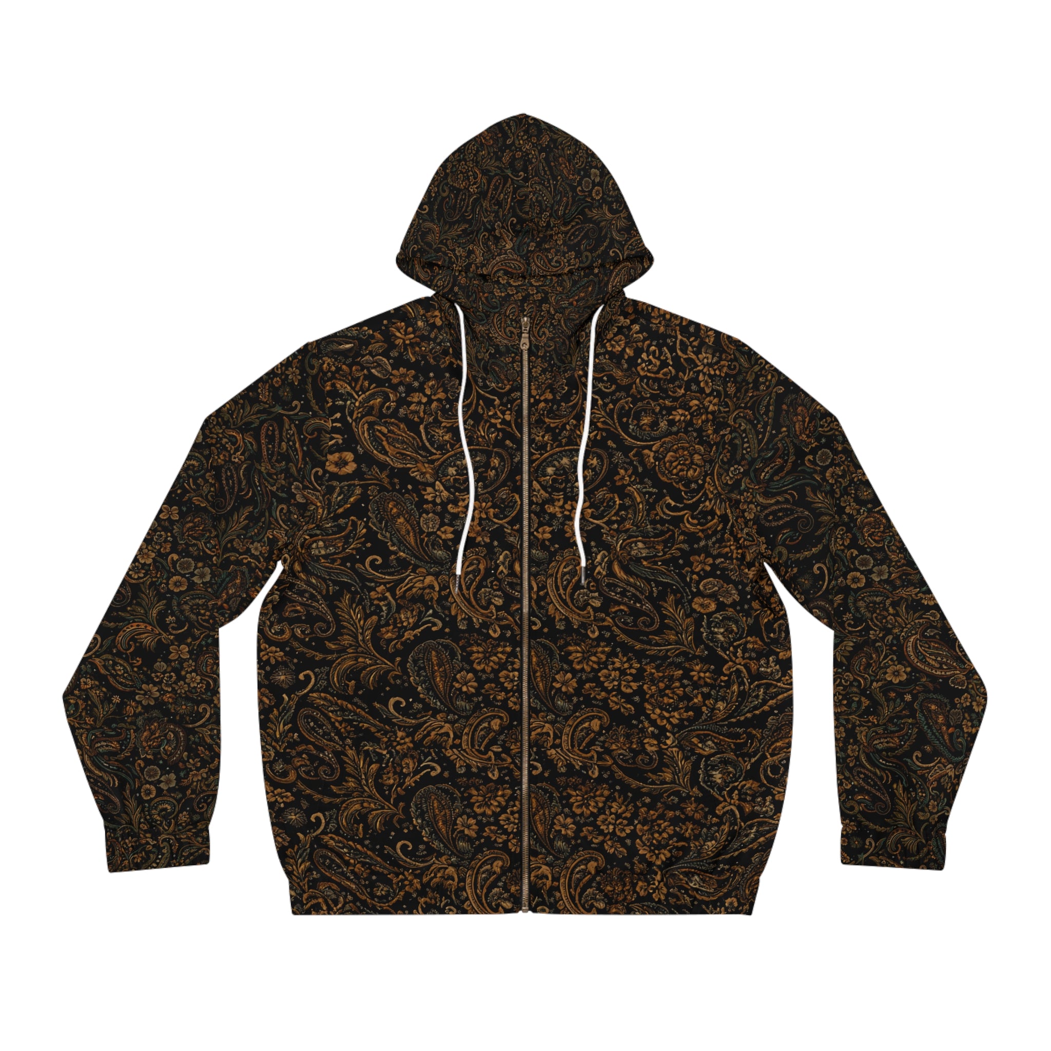 Paisley Bull Elephant Zip Hoodie