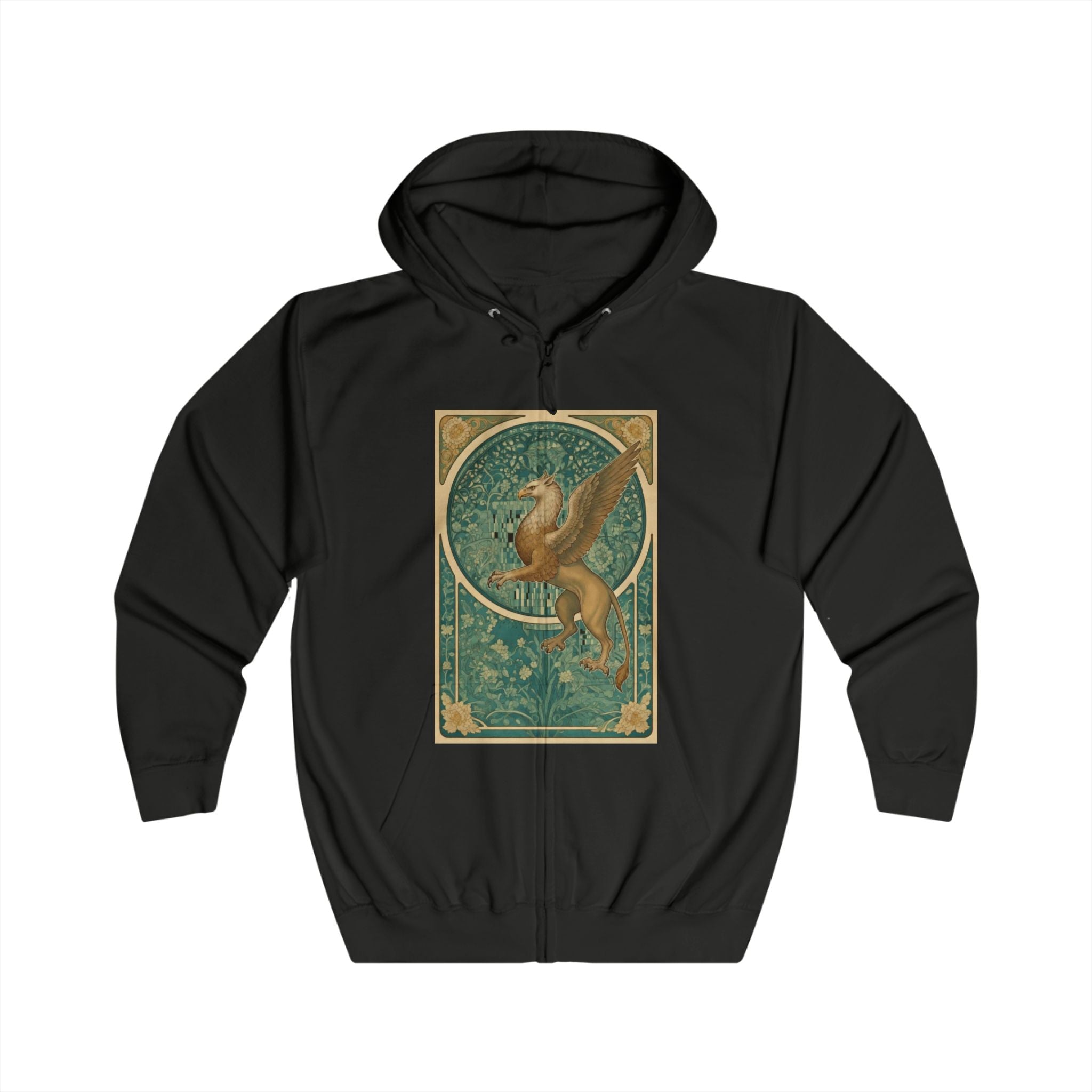 Golden Griffin Zip Up Heavy Hoodie