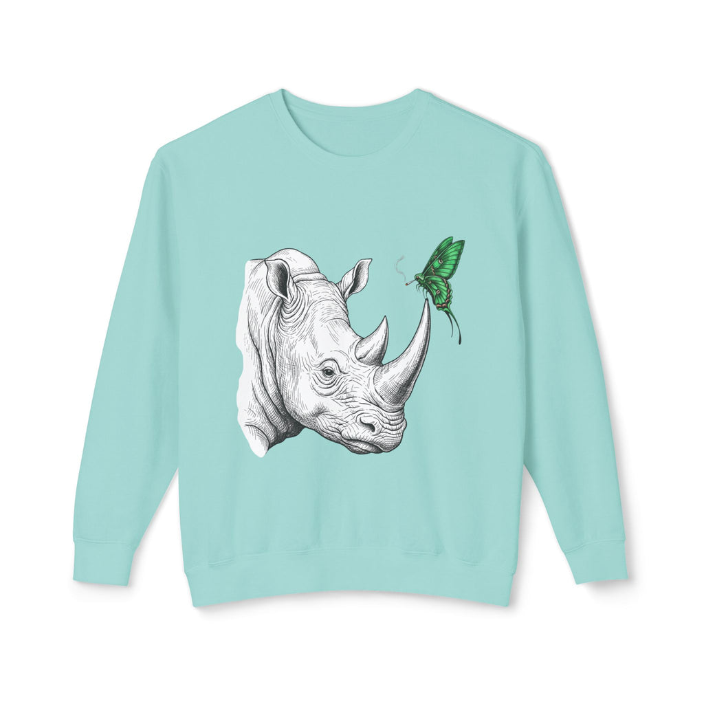 Rhino & Green Butterfly Crewneck Sweatshirt