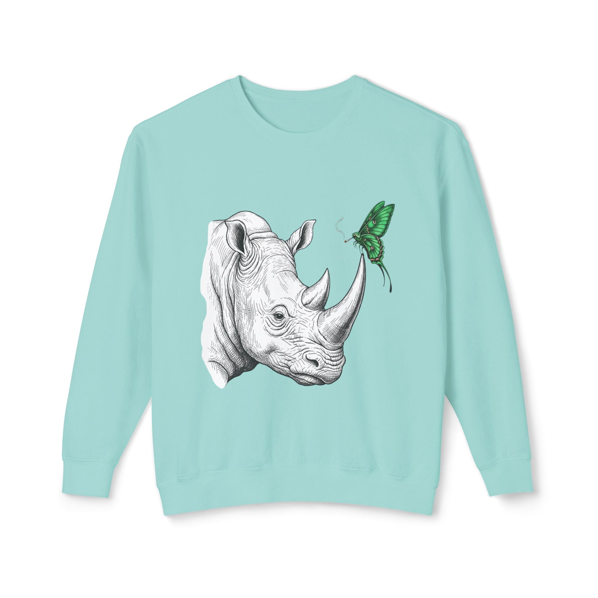 Rhino & Green Butterfly Crewneck Sweatshirt