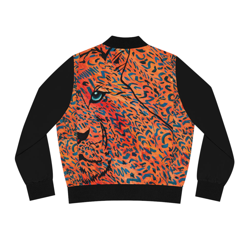 Crispy Leopard Bomber Jacket