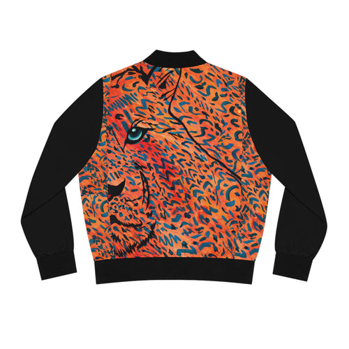 Crispy Leopard Bomber Jacket