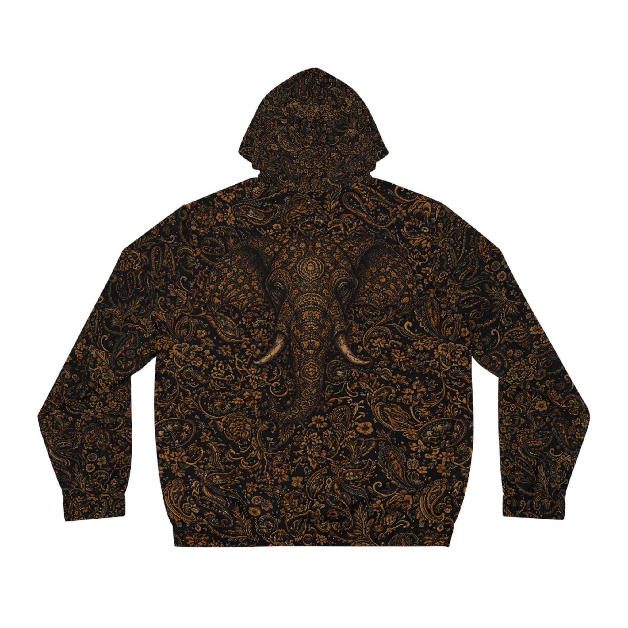 Paisley Bull Elephant Zip Hoodie