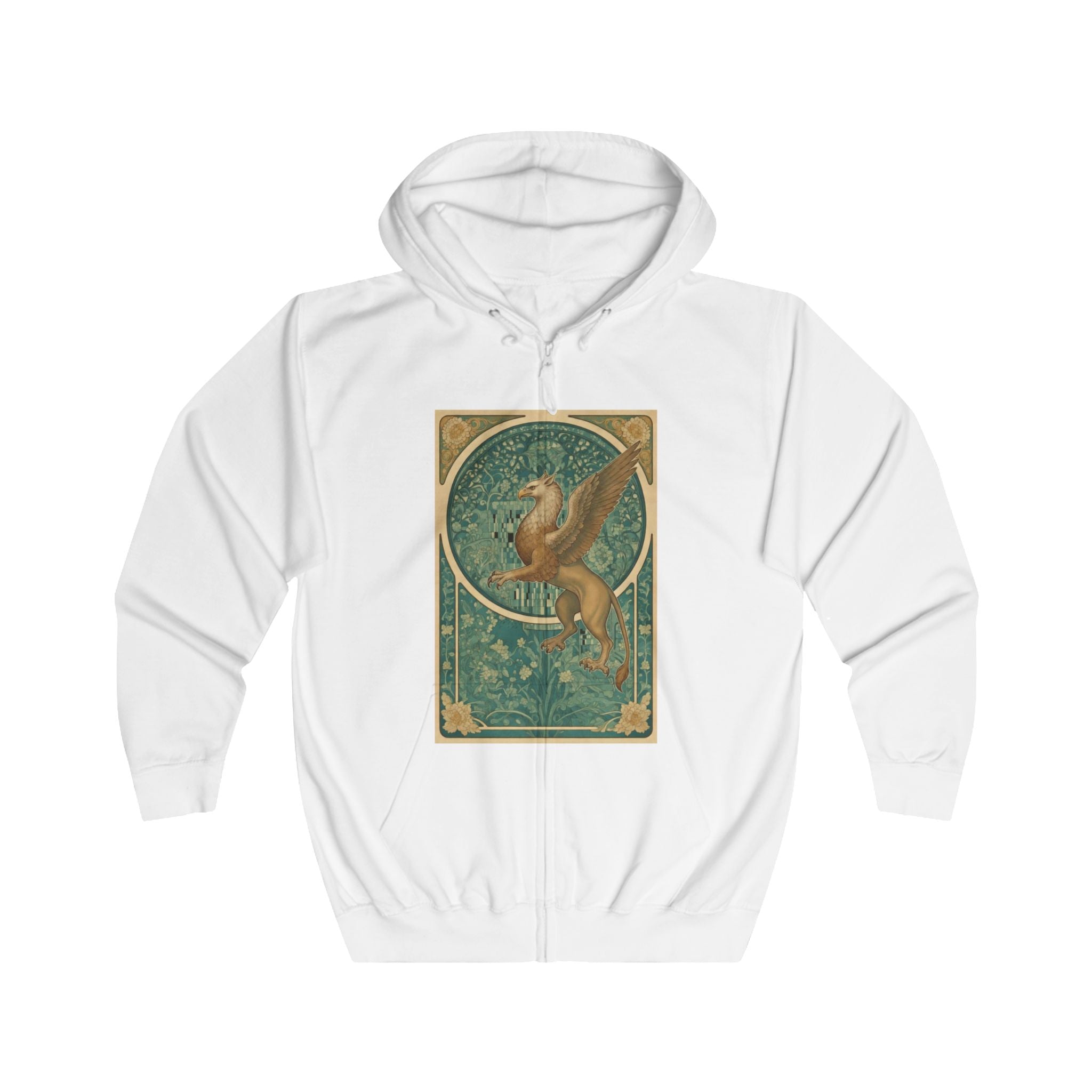 Golden Griffin Zip Up Heavy Hoodie