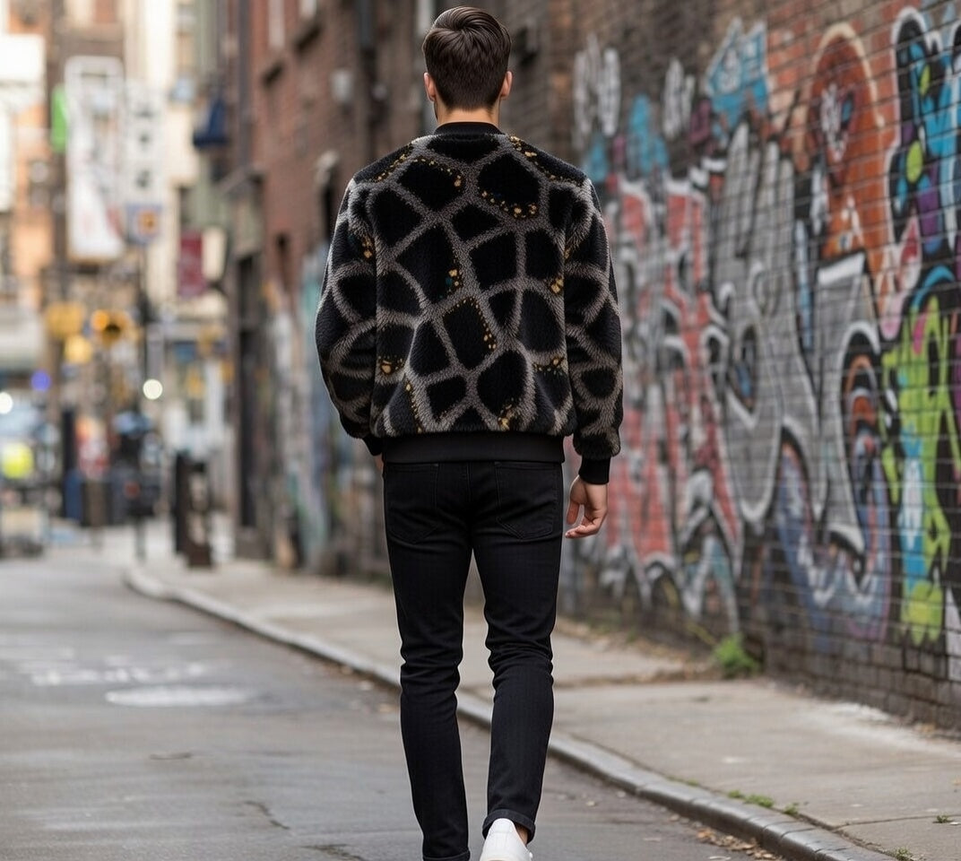 Black Giraffe Bomber