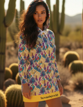 Tropical Desert Hoodie Dress