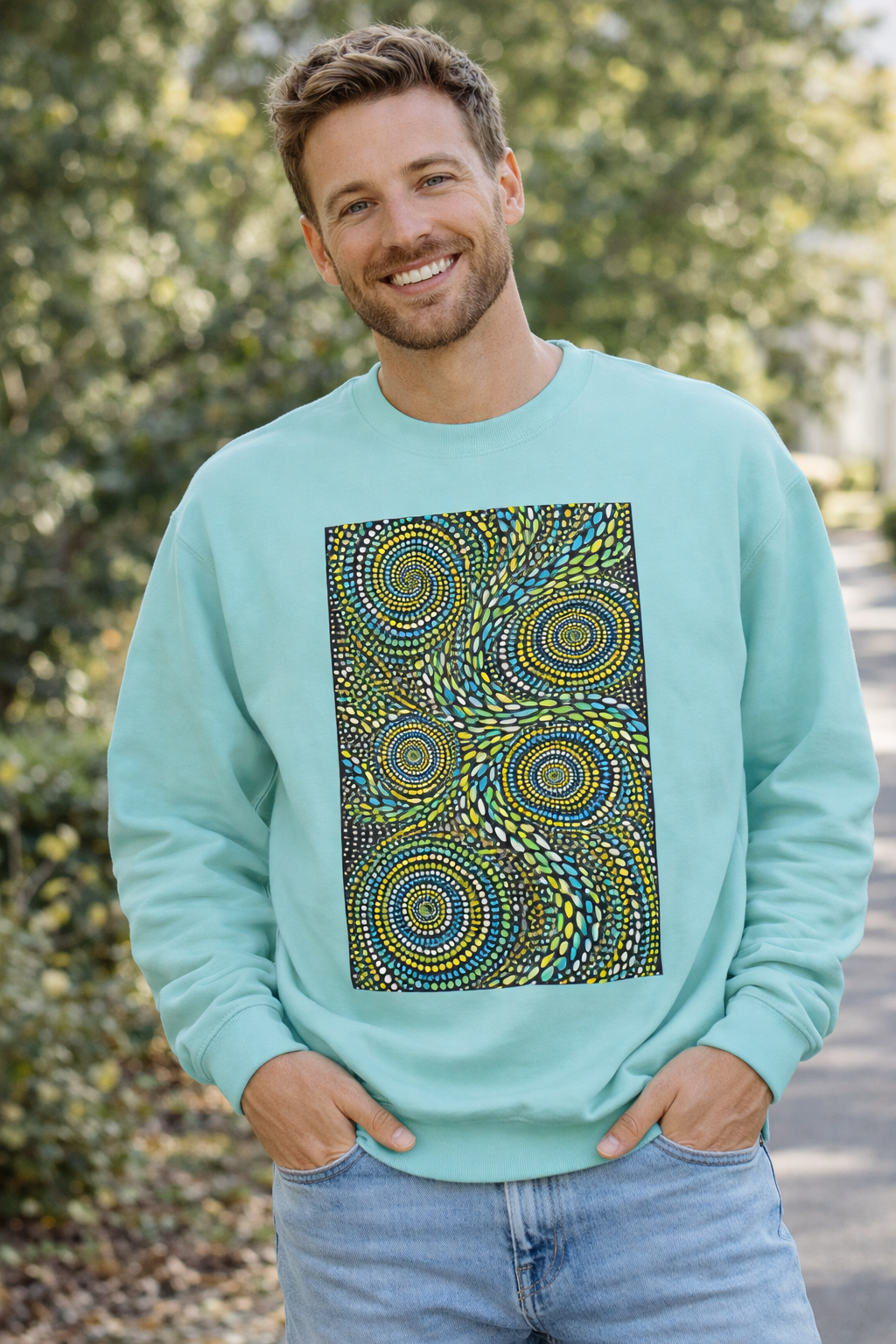 Cosmos Drip Crewneck