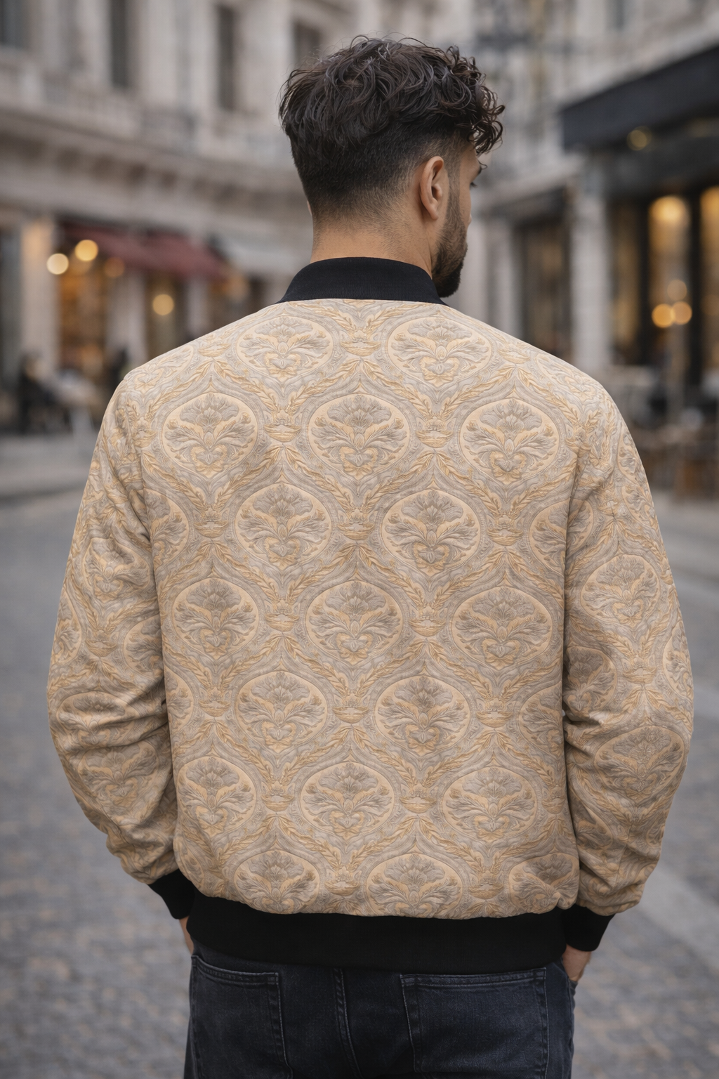Damask Lux Bomber Jacket
