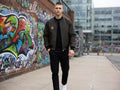Gold Sigil Pattern Bomber