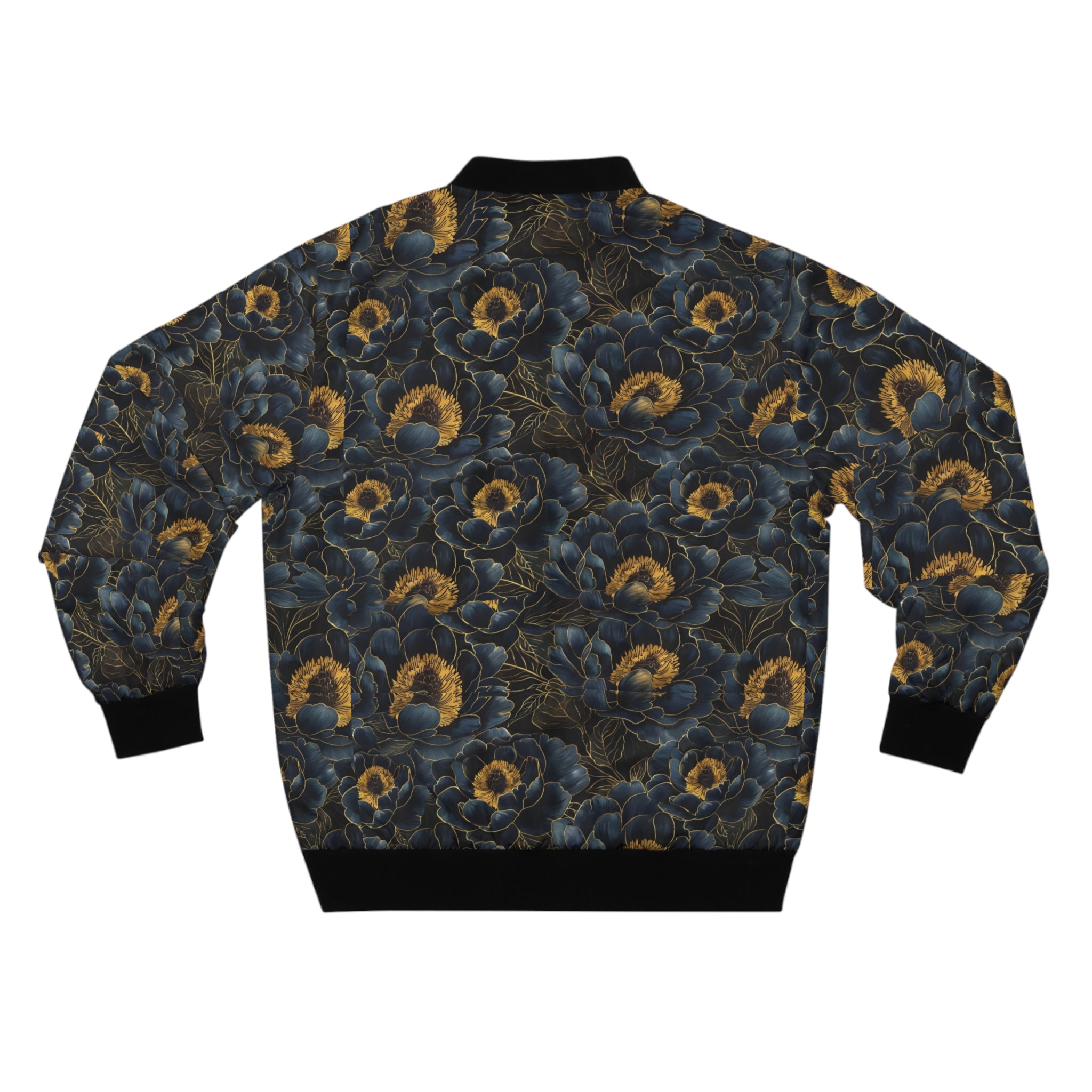 Midnight Crescent Peonie Bomber Jacket