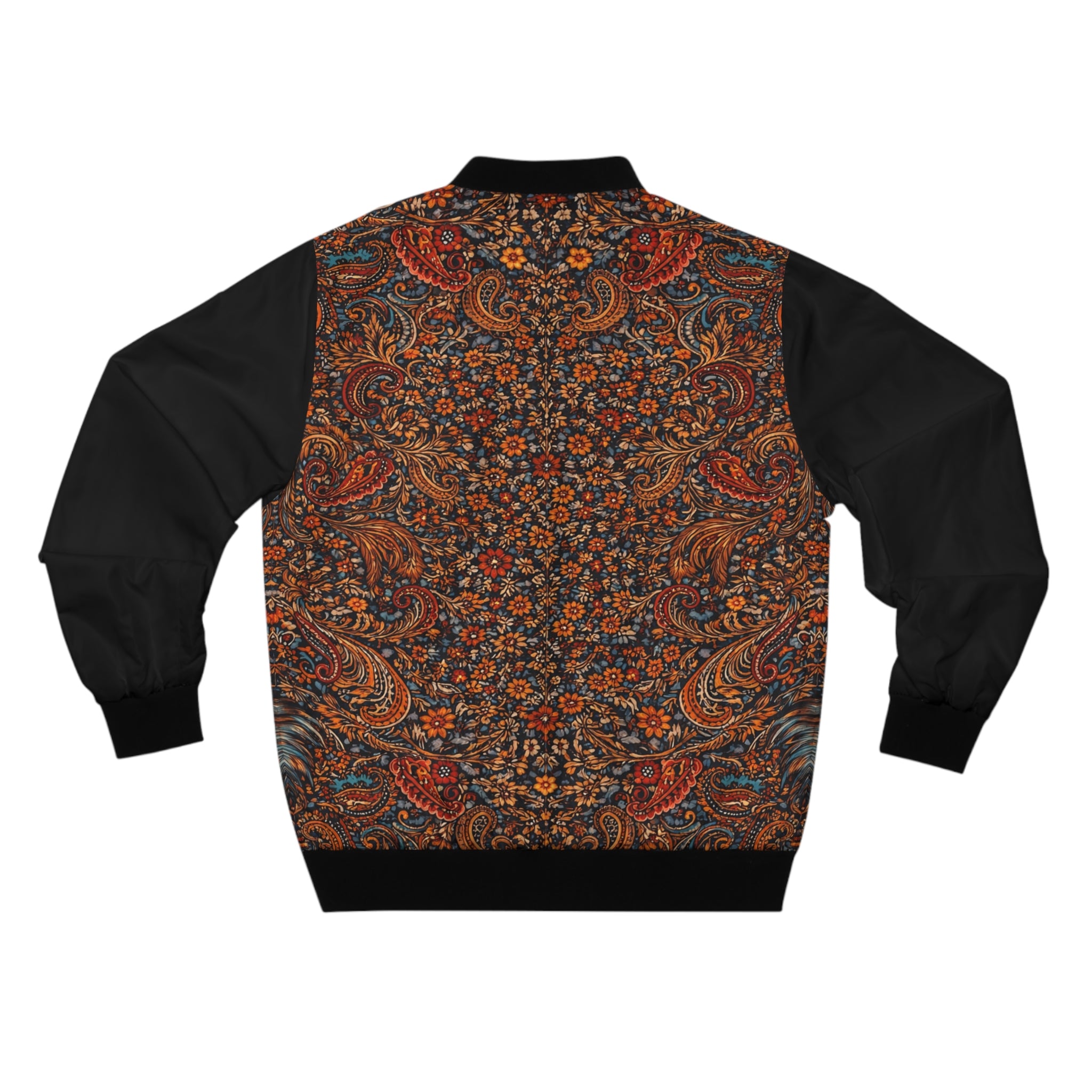 Rooster Paisley Bomber Jacket — Vintage Floral Men’s AOP Jacket