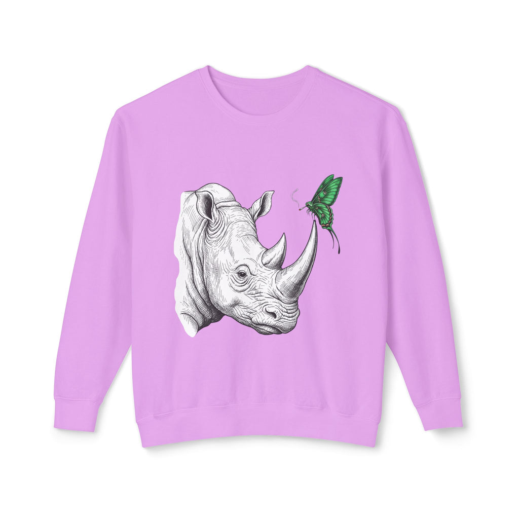 Rhino & Green Butterfly Crewneck Sweatshirt
