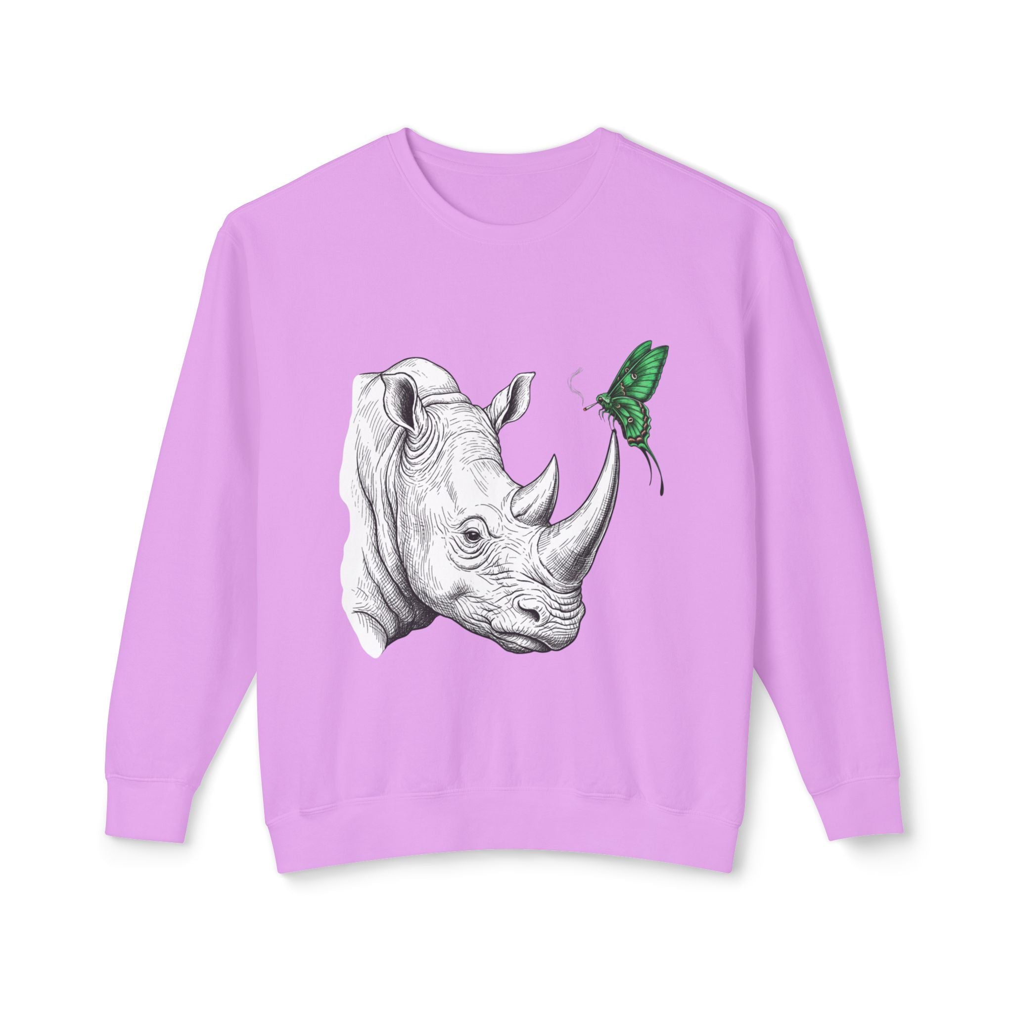 Rhino & Green Butterfly Crewneck Sweatshirt
