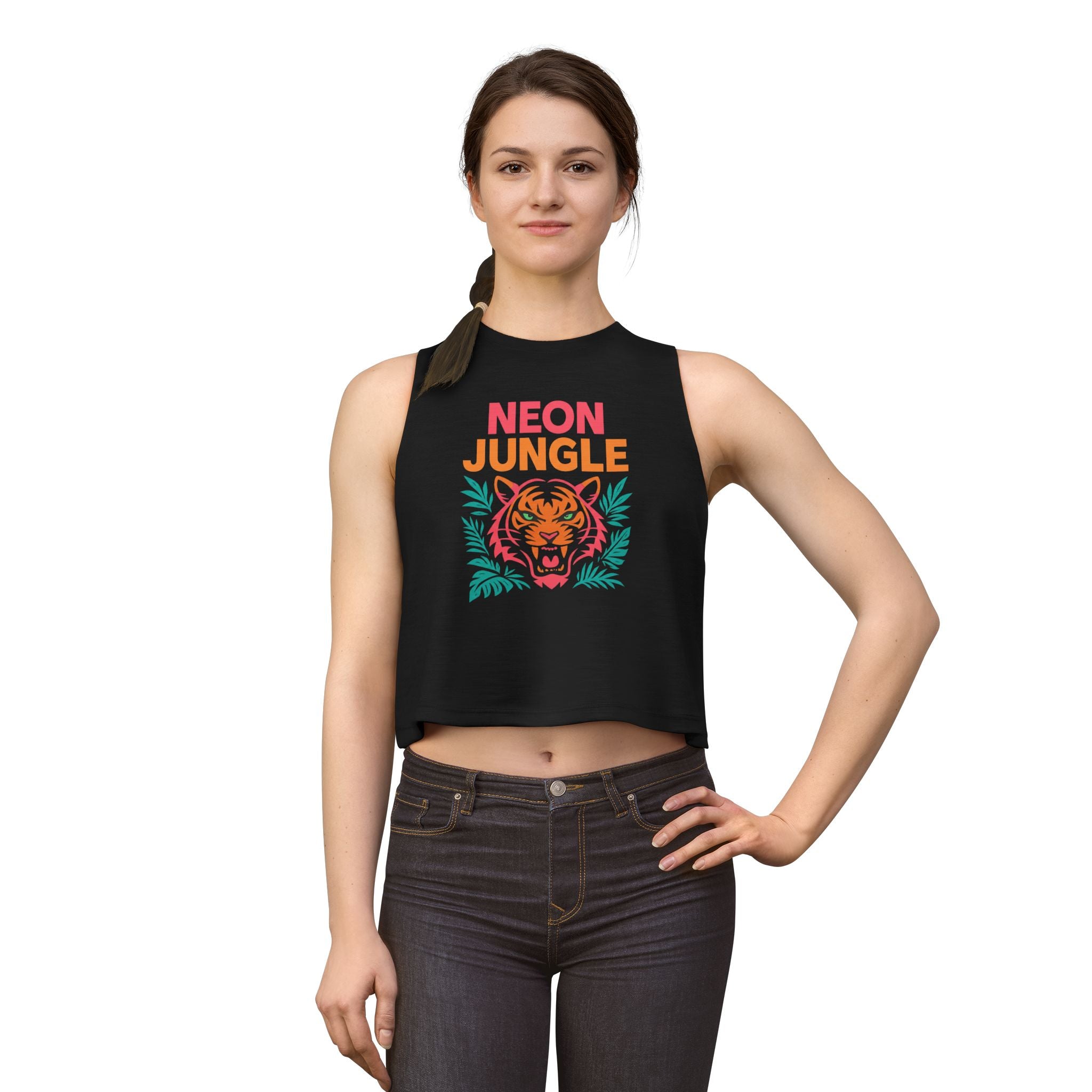 Neon Jungle Women's Crop Tank