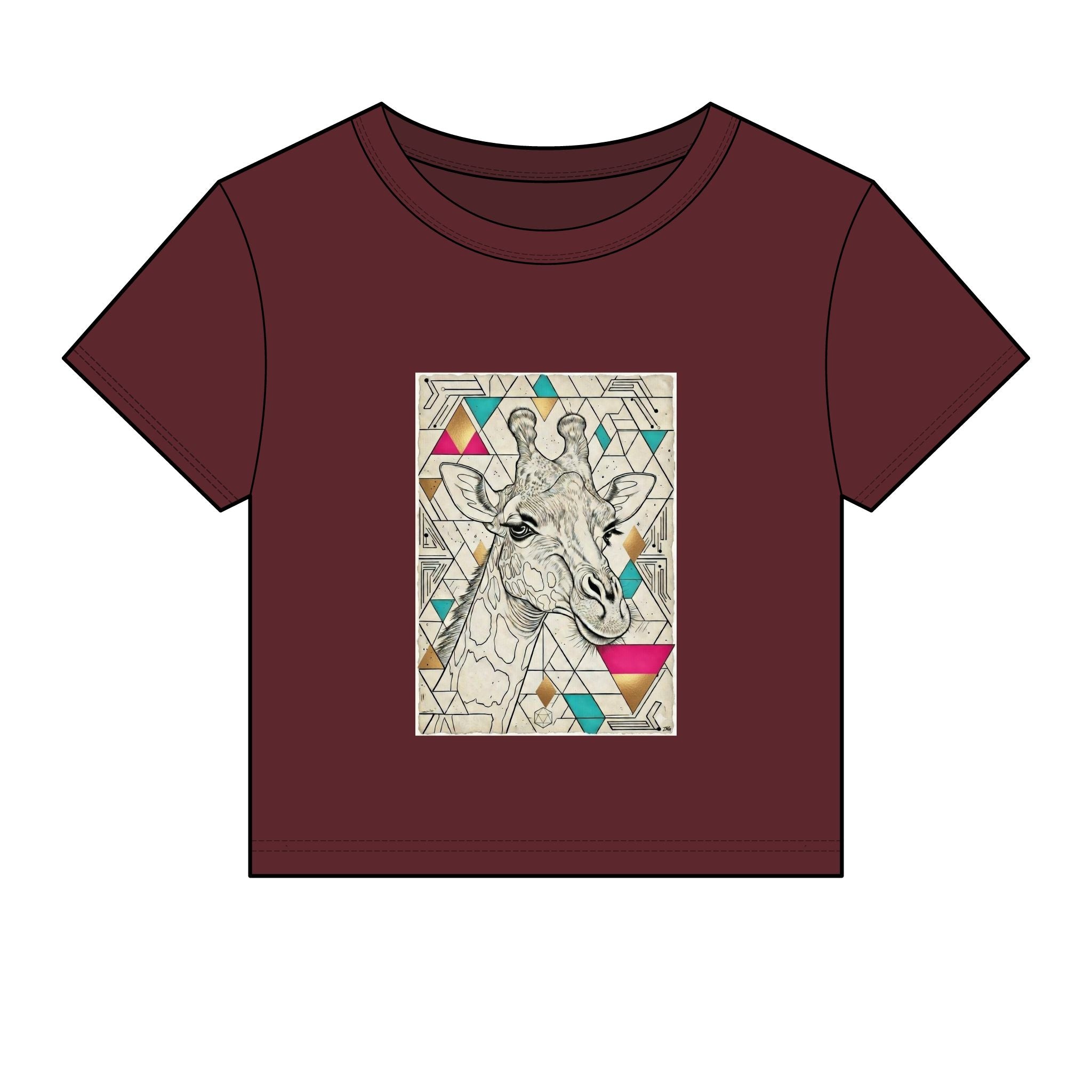 Giraffe Geometric Tee