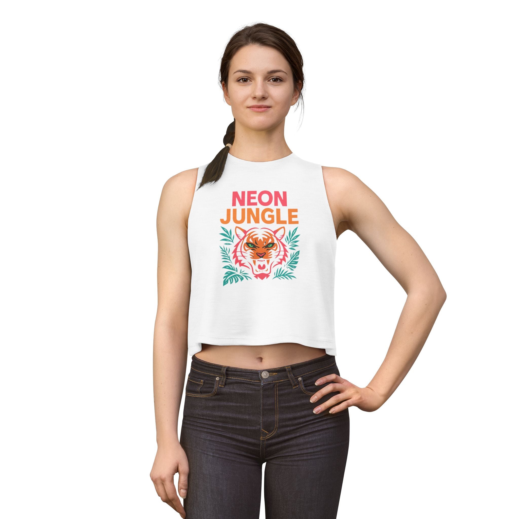Neon Jungle Women's Crop Tank